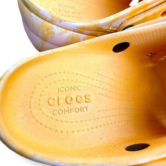 Crocs Iconic Platform Orange Sorbet Casual Slip On Comfort Shoes Women’s size 11 - Picture 9 of 15
